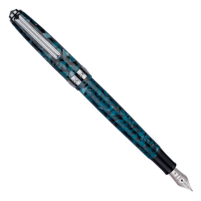 Click Falcon Premium Acrylic Fountain Pen - Glacier Blue CT