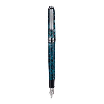 Click Falcon Premium Acrylic Fountain Pen - Glacier Blue CT