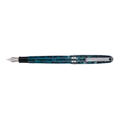 Click Falcon Premium Acrylic Fountain Pen - Glacier Blue CT