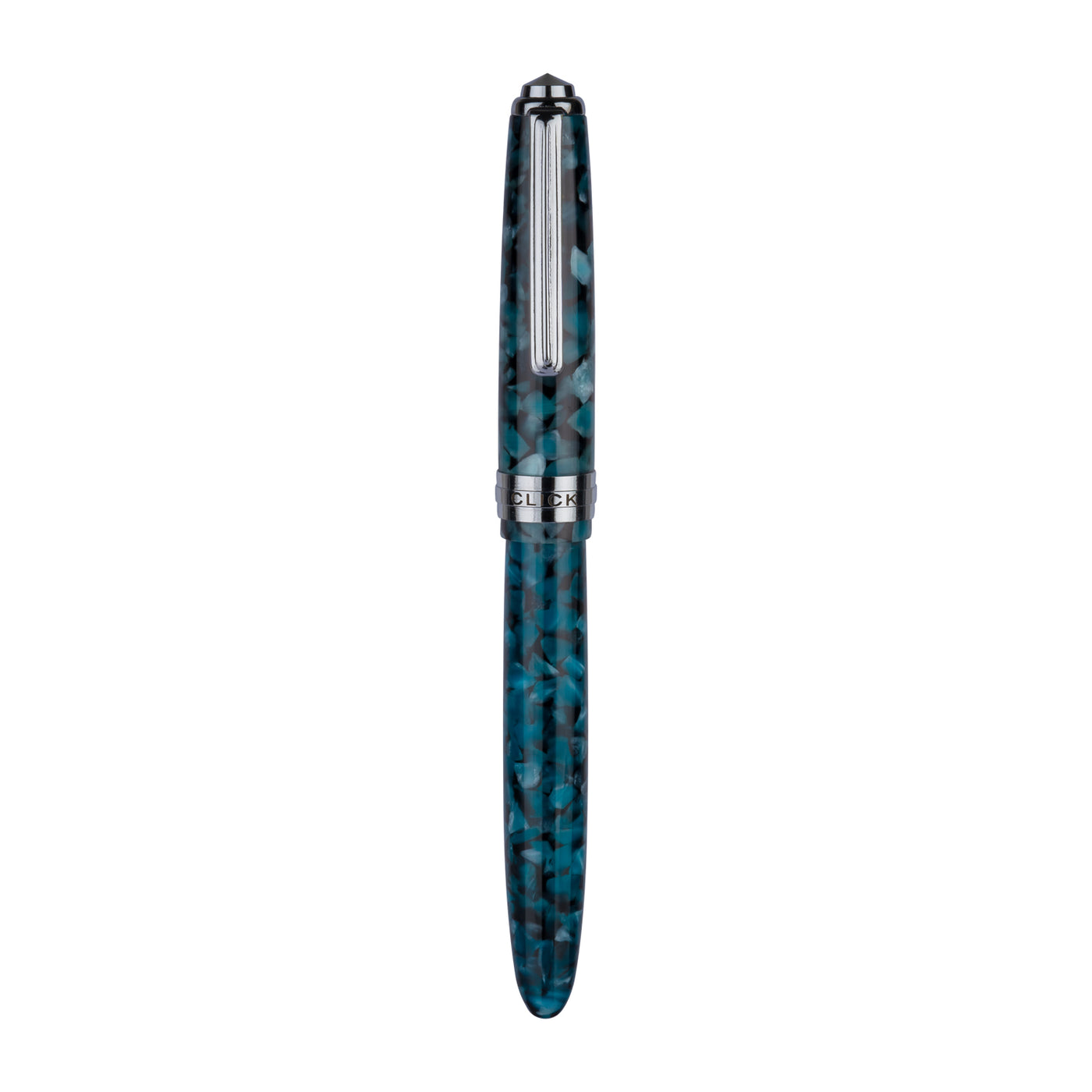Click Falcon Premium Acrylic Fountain Pen - Glacier Blue CT