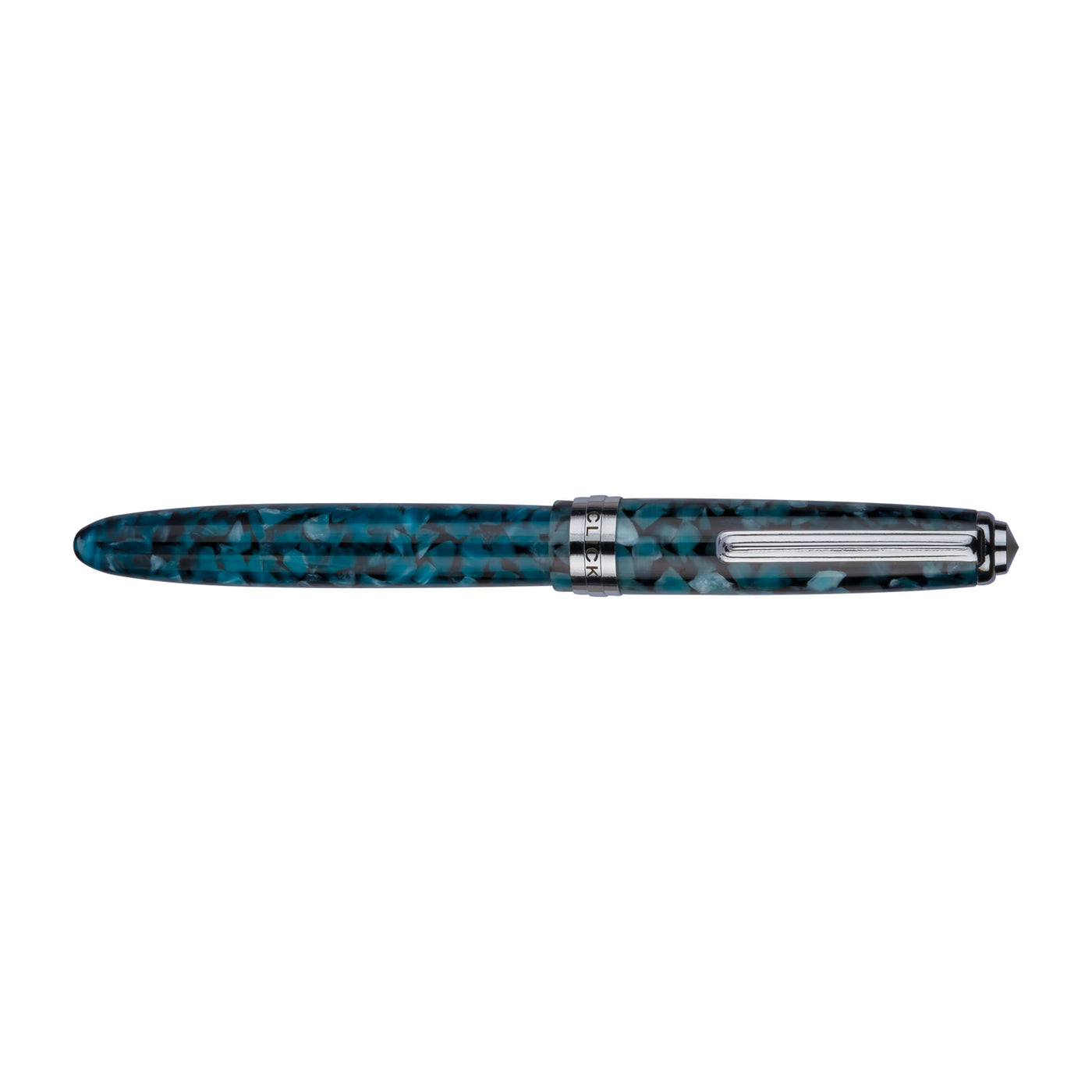 Click Falcon Premium Acrylic Fountain Pen - Glacier Blue CT