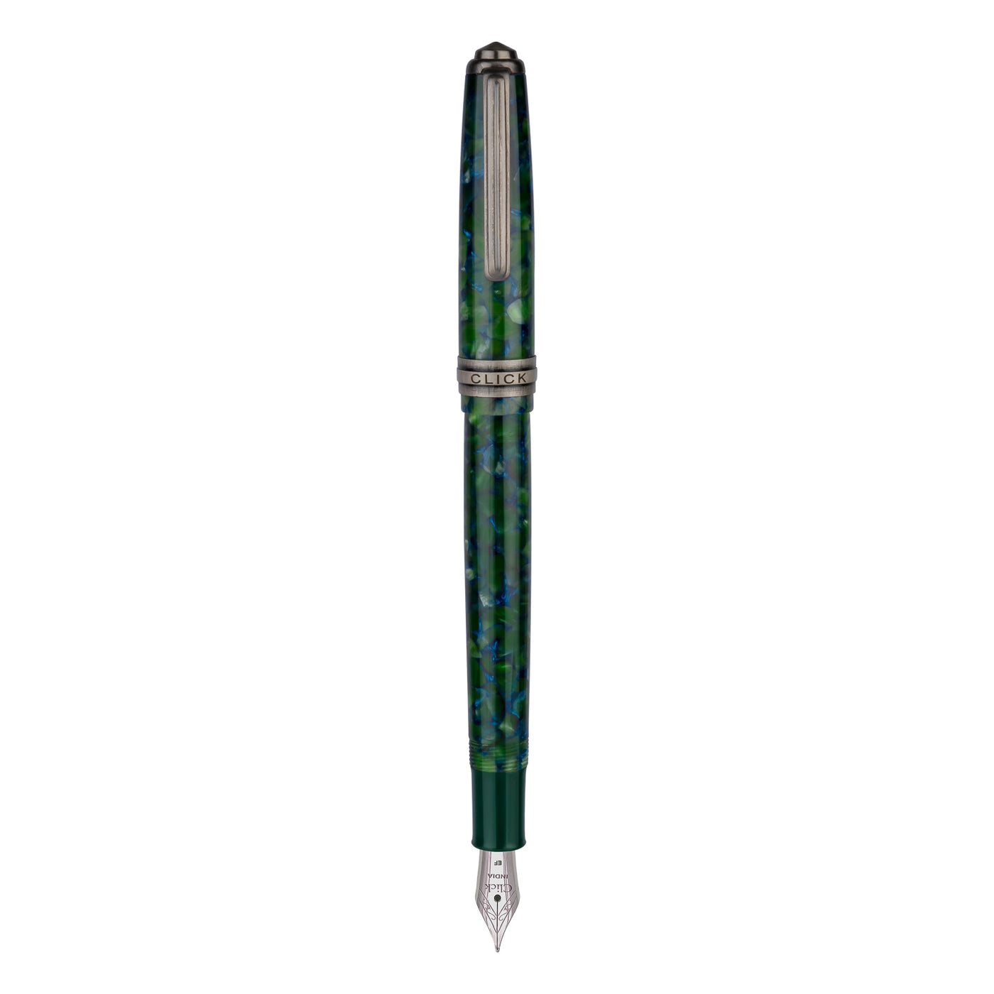 Click Falcon Premium Acrylic Fountain Pen - Jade Green CT