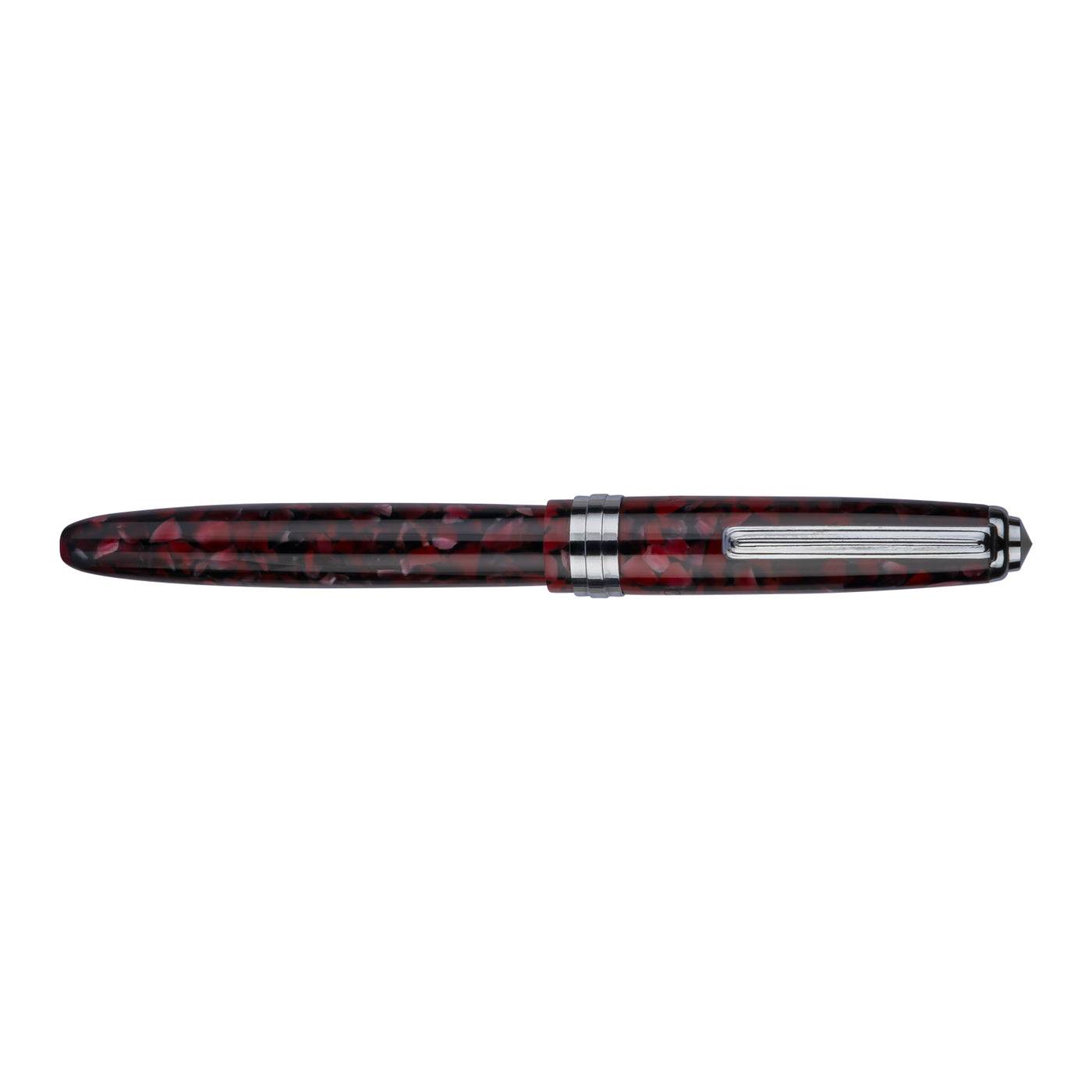 Click Falcon Premium Acrylic Fountain Pen - Ruby Red CT