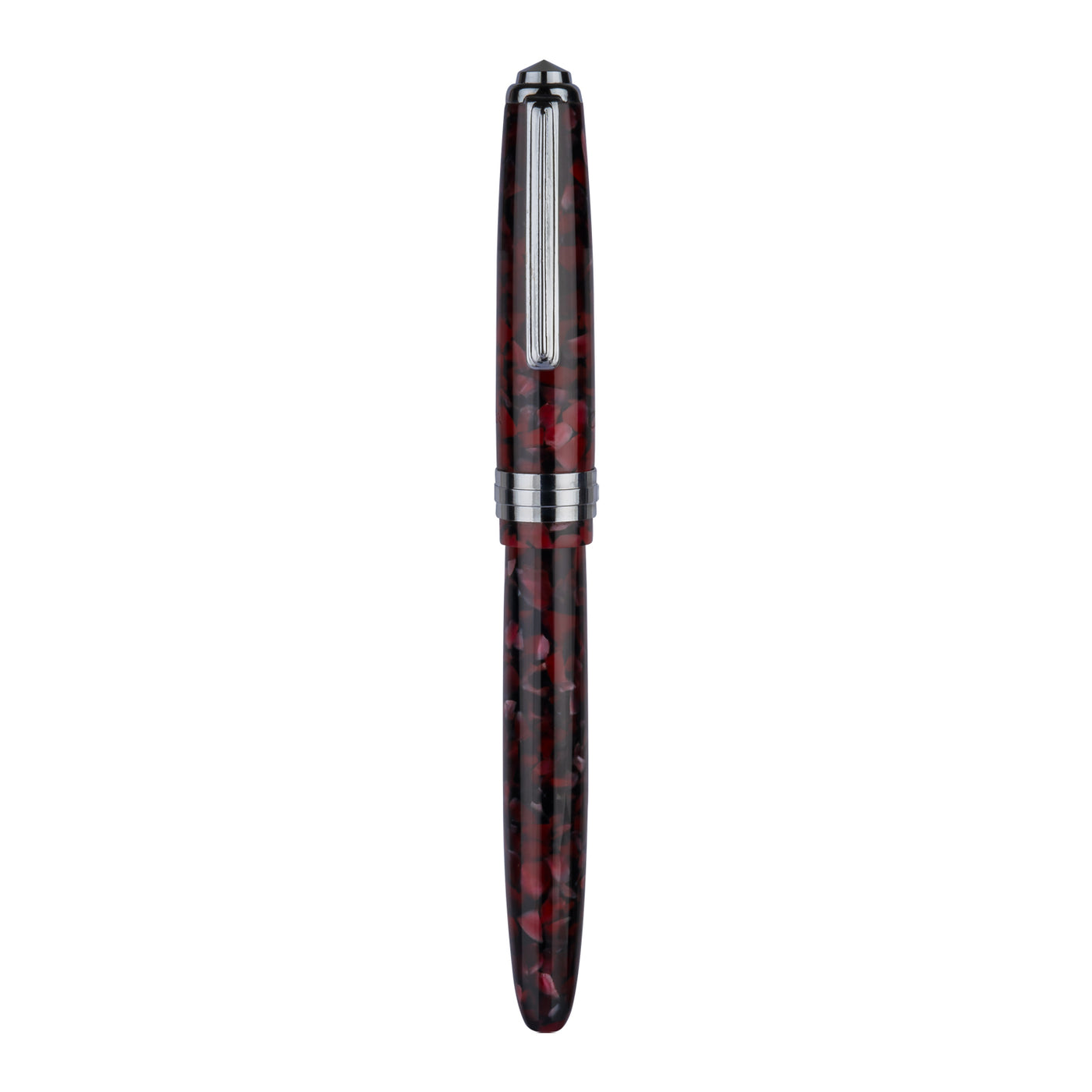 Click Falcon Premium Acrylic Fountain Pen - Ruby Red CT