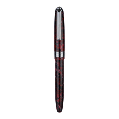Click Falcon Premium Acrylic Fountain Pen - Ruby Red CT