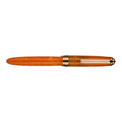 Click Falcon Premium Acrylic Fountain Pen - Sunburst Orange GT