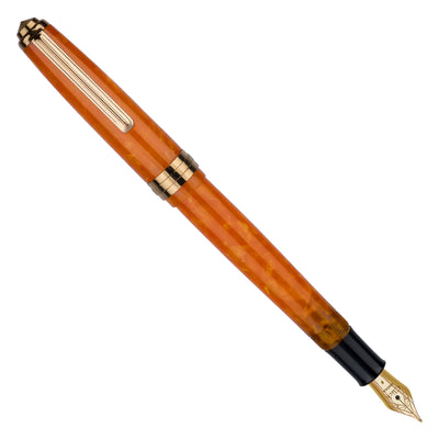 Click Falcon Premium Acrylic Fountain Pen - Sunburst Orange GT