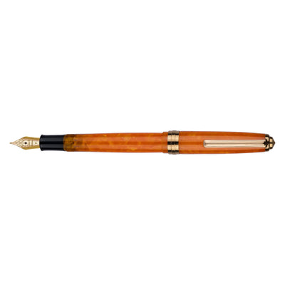 Click Falcon Premium Acrylic Fountain Pen - Sunburst Orange GT