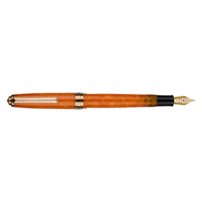 Click Falcon Premium Acrylic Fountain Pen - Sunburst Orange GT