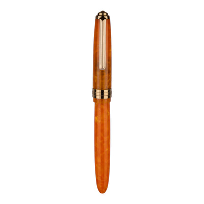 Click Falcon Premium Acrylic Fountain Pen - Sunburst Orange GT