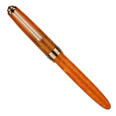 Click Falcon Premium Acrylic Fountain Pen - Sunburst Orange GT