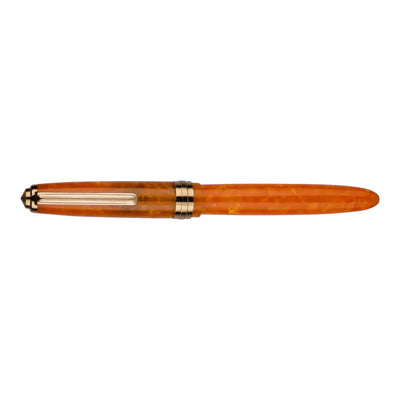 Click Falcon Premium Acrylic Fountain Pen - Sunburst Orange GT