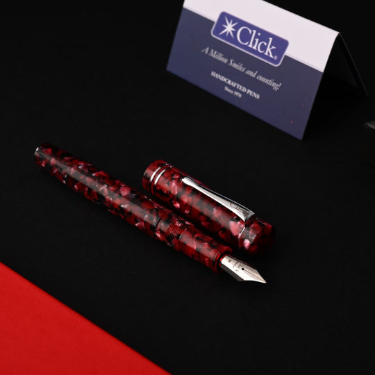 Click Renaissance Fountain Pen - Ruby Red CT