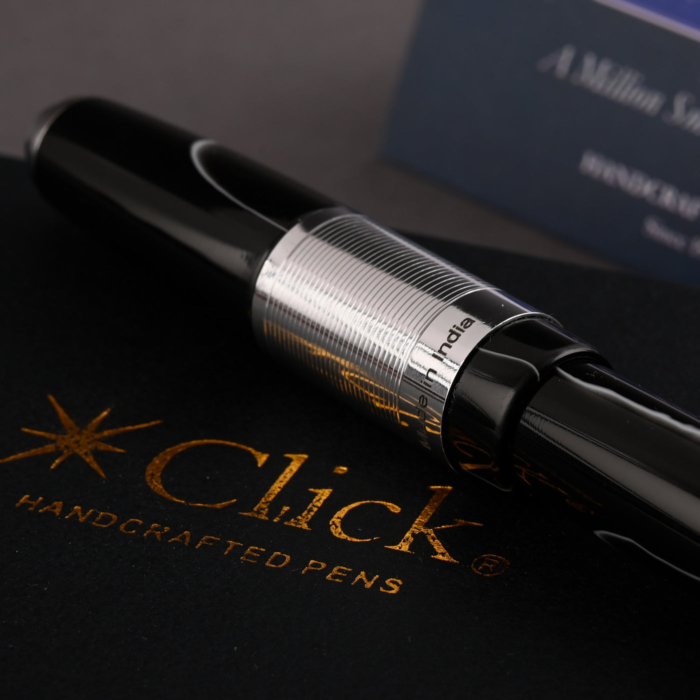 Click Retro Acrylic Fountain Pen - Black CT 12