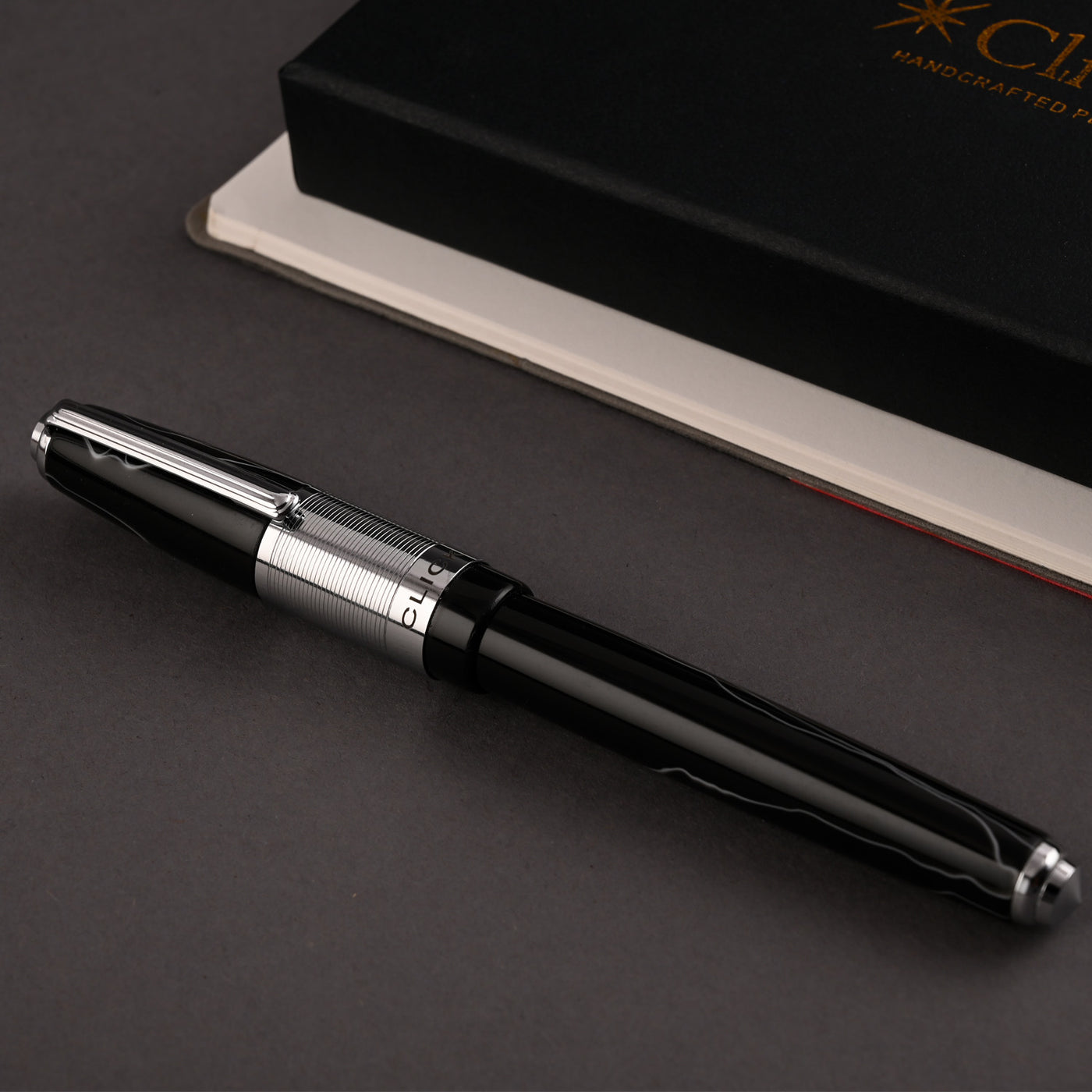 Click Retro Acrylic Fountain Pen - Black CT 13
