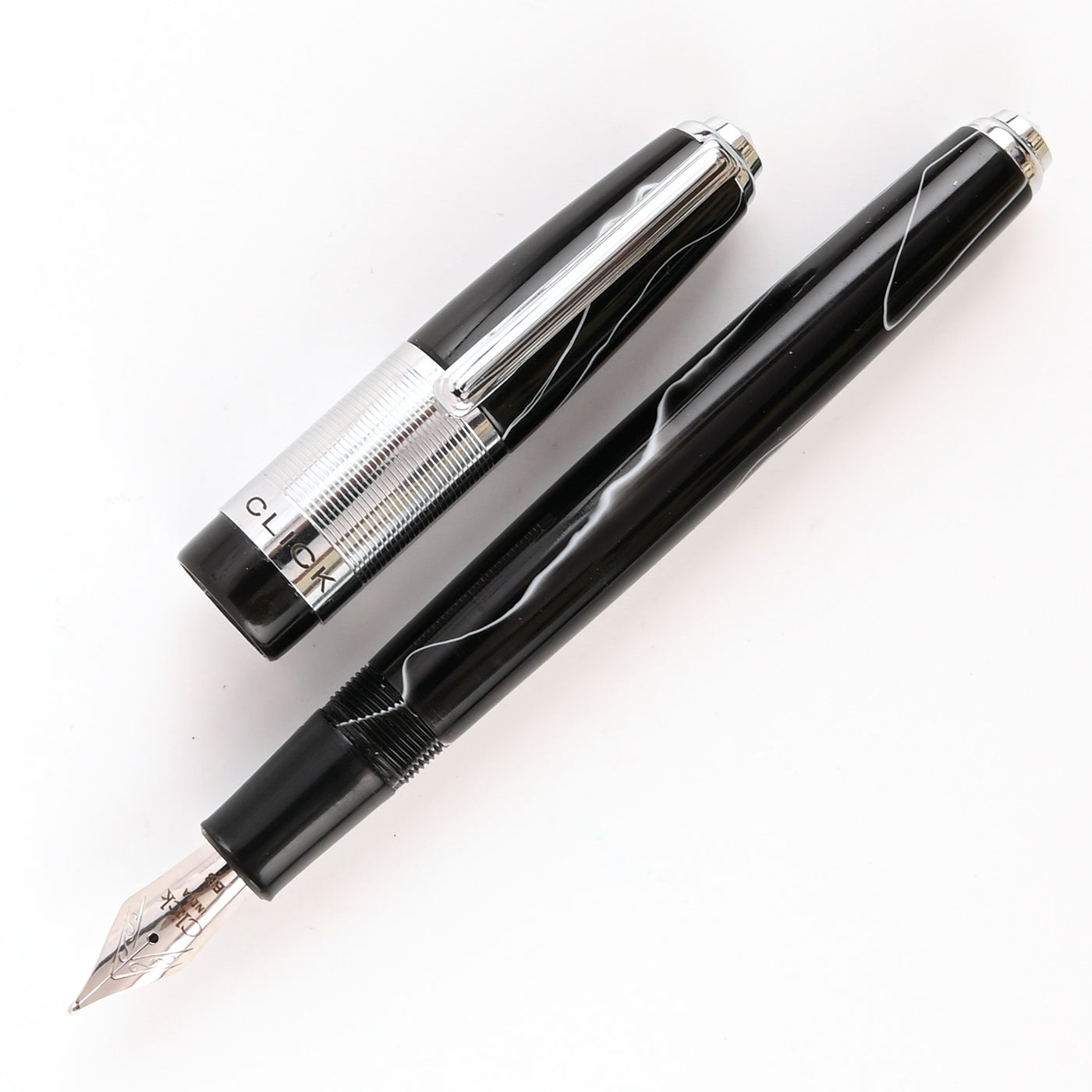 Click Retro Acrylic Fountain Pen - Black CT 1