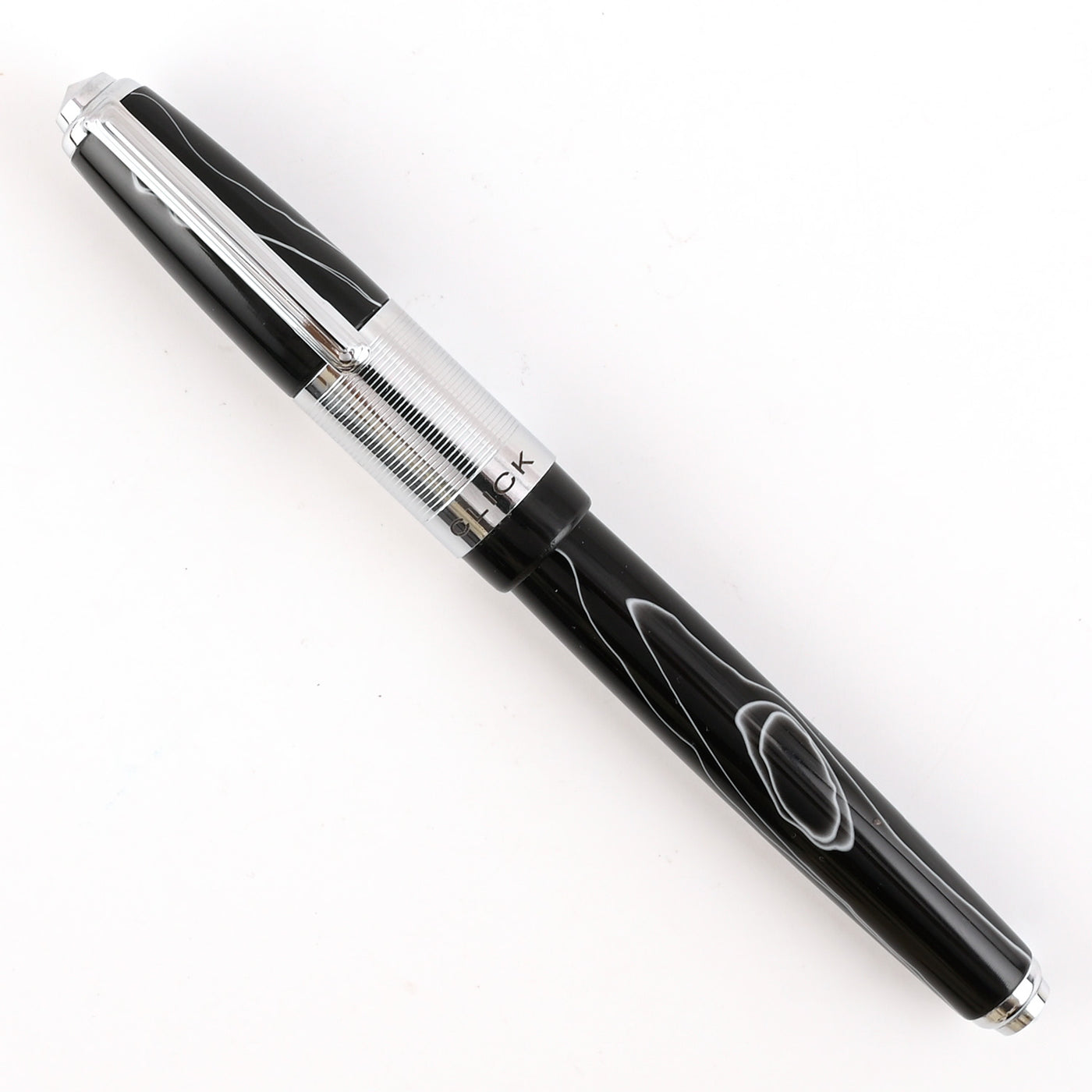 Click Retro Acrylic Fountain Pen - Black CT 6