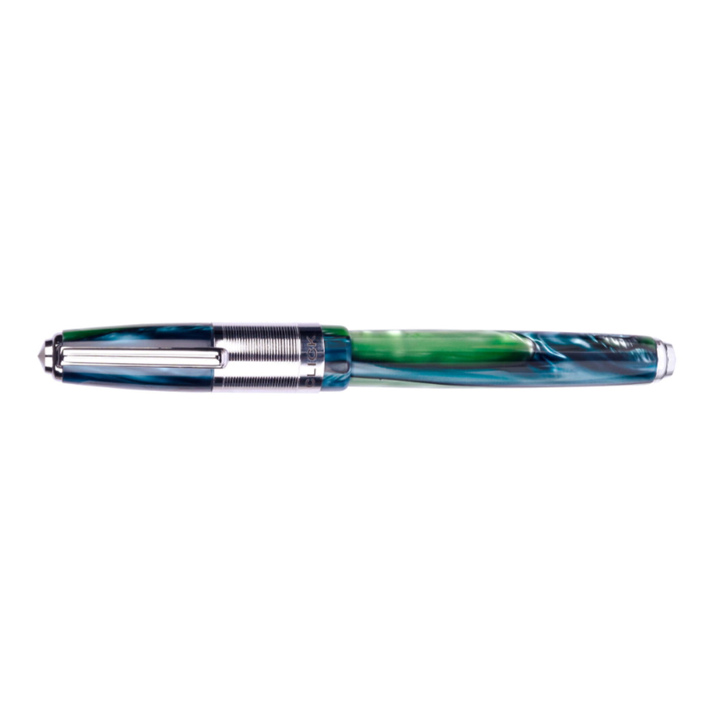 Click Retro Acrylic Fountain Pen - Green Blue CT