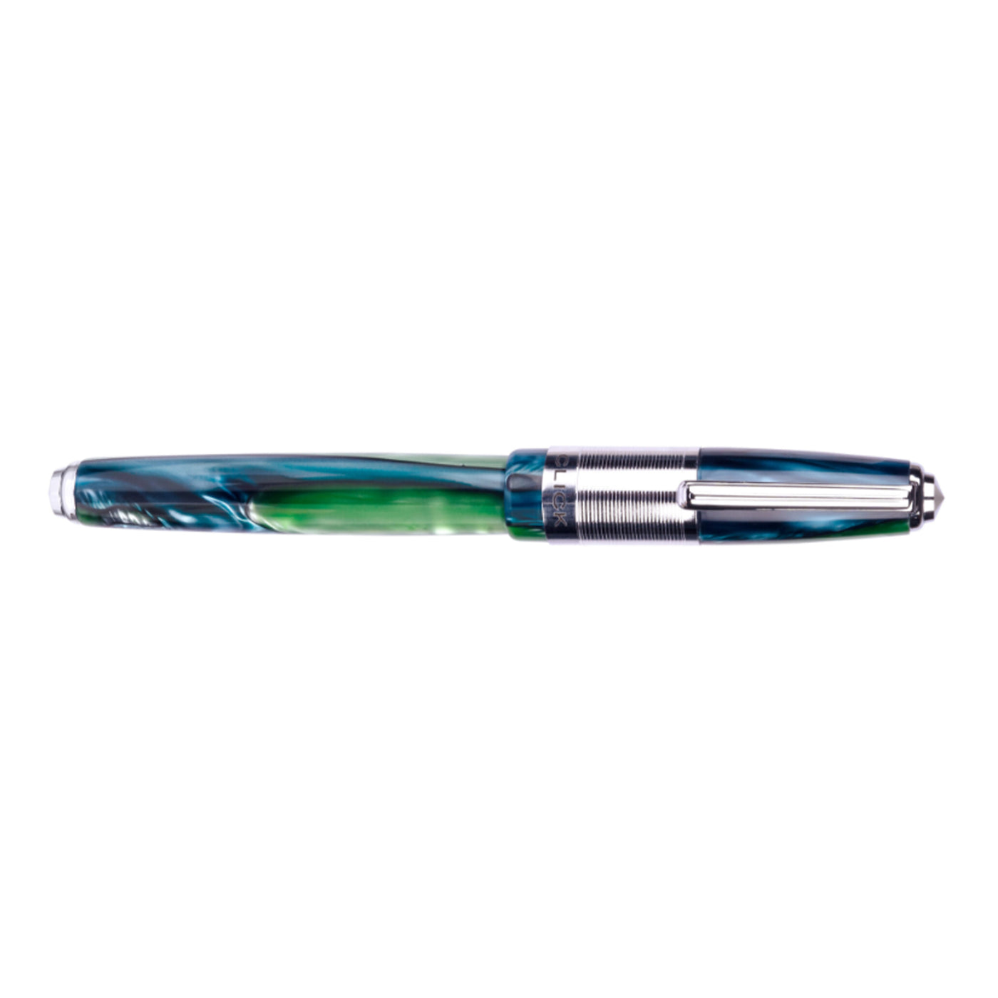 Click Retro Acrylic Fountain Pen - Green Blue CT
