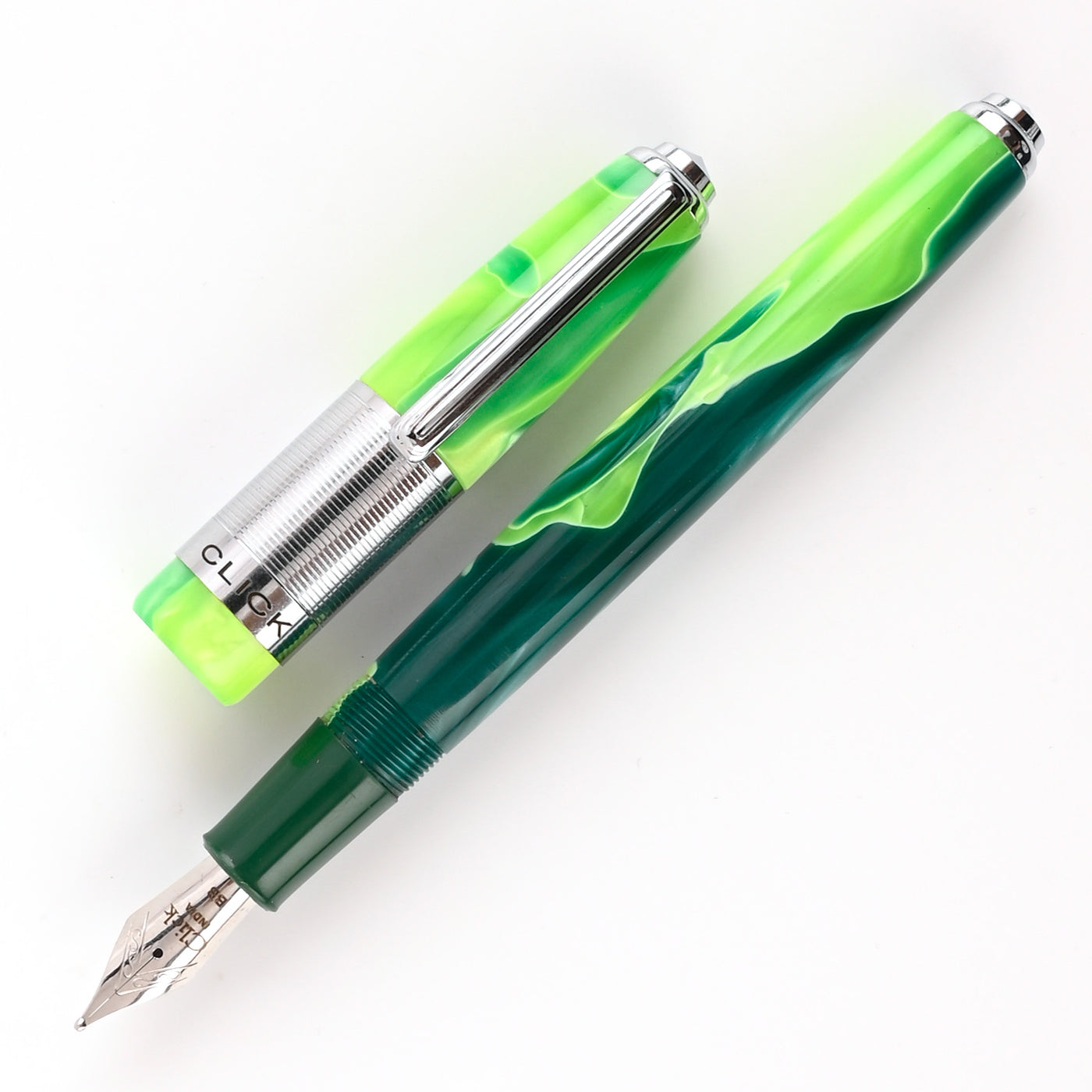 Click Retro Acrylic Fountain Pen - Green CT 1