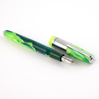 Click Retro Acrylic Fountain Pen - Green CT 2