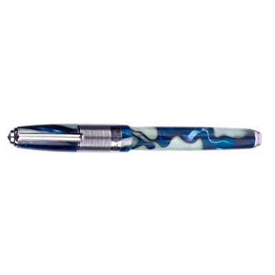 Click Retro Acrylic Fountain Pen - White Blue CT