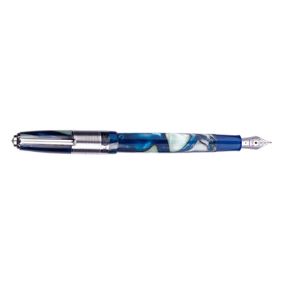 Click Retro Acrylic Fountain Pen - White Blue CT