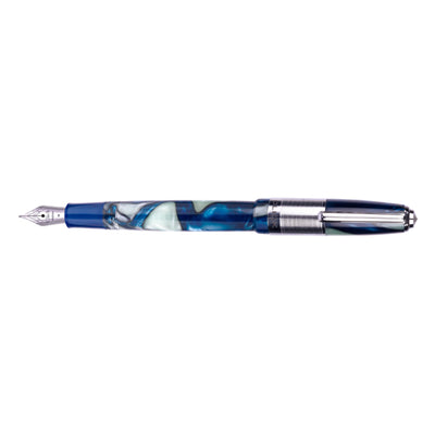 Click Retro Acrylic Fountain Pen - White Blue CT
