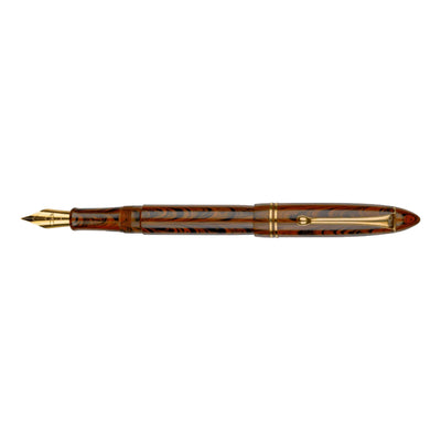 Click Yen Ebonite Fountain Pen - Brown Black GT 3