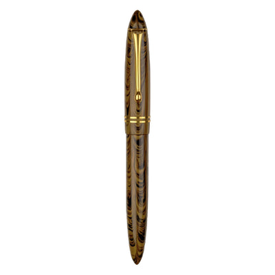 Click Yen Ebonite Fountain Pen - Yellow Black GT 6