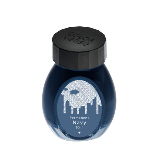 Colorverse Basic Office Series Permanent Ink Bottle, Navy - 30ml