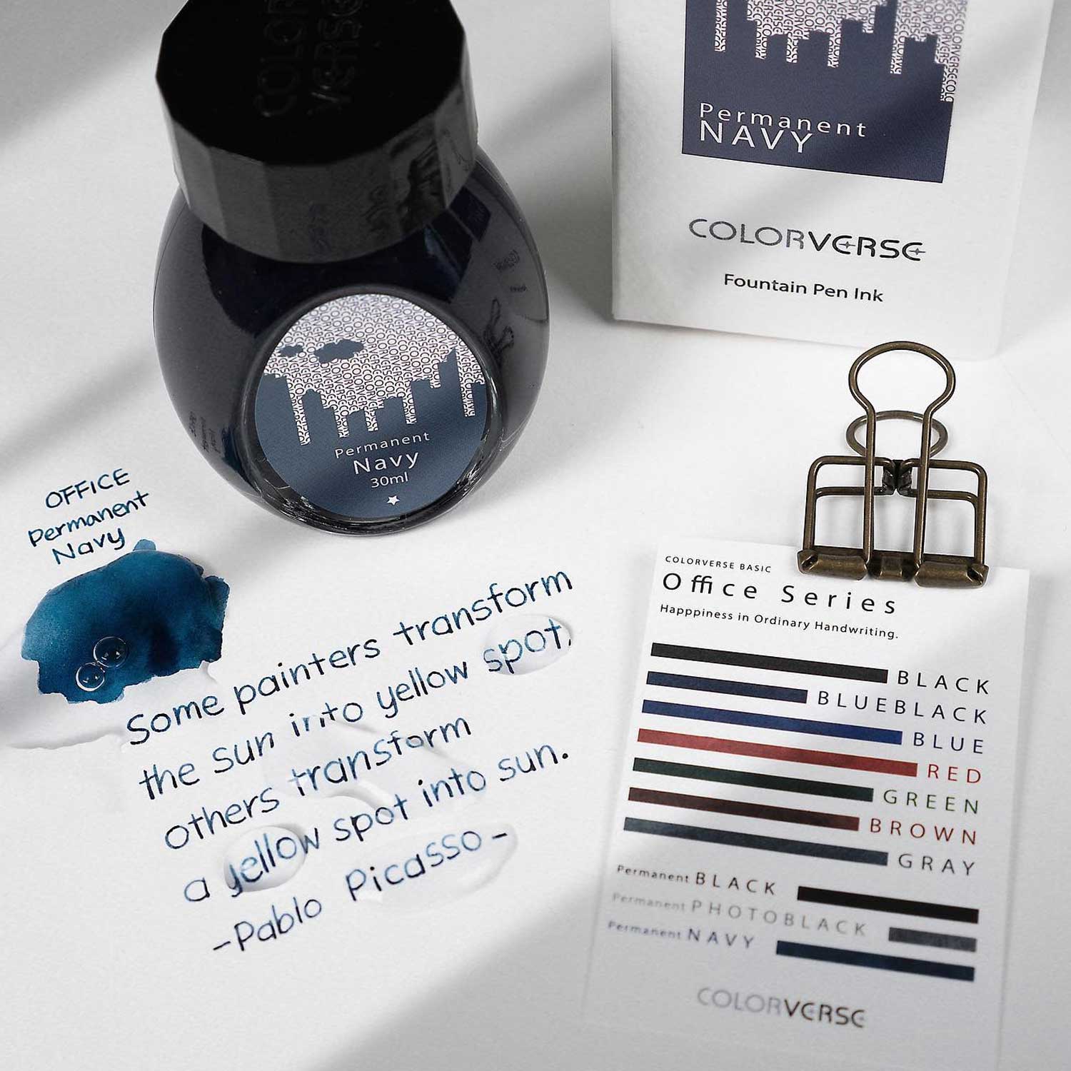 Buy Colorverse Basic Office Series Permanent Navy Ink -30ml|Colorverse ...