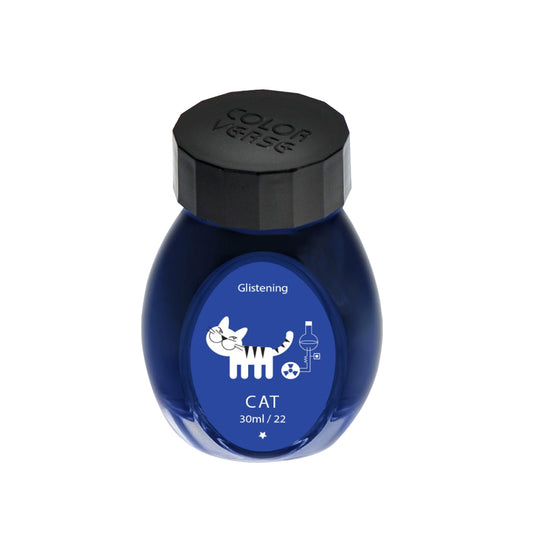 Colorverse Glistening Cat Ink Bottle, Blue - 30ml