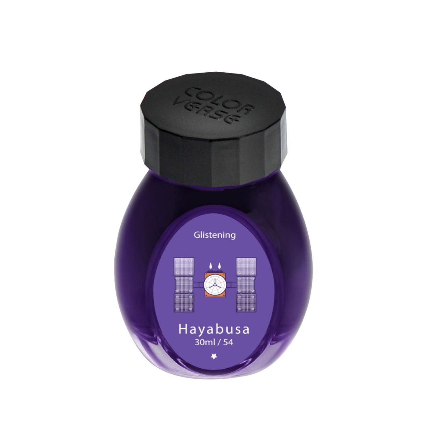 Colorverse Glistening Hayabusa Ink Bottle Purple - 30ml 2