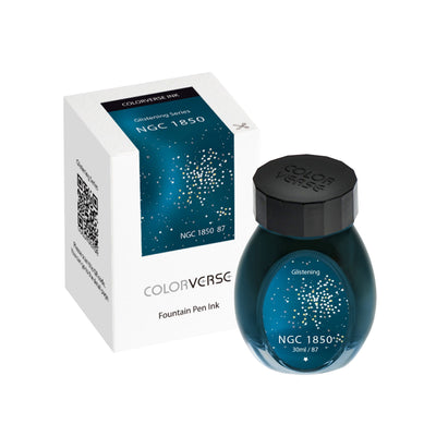 Colorverse Glistening Series NGC 1850 Ink Bottle Turquoise - 30ml 2