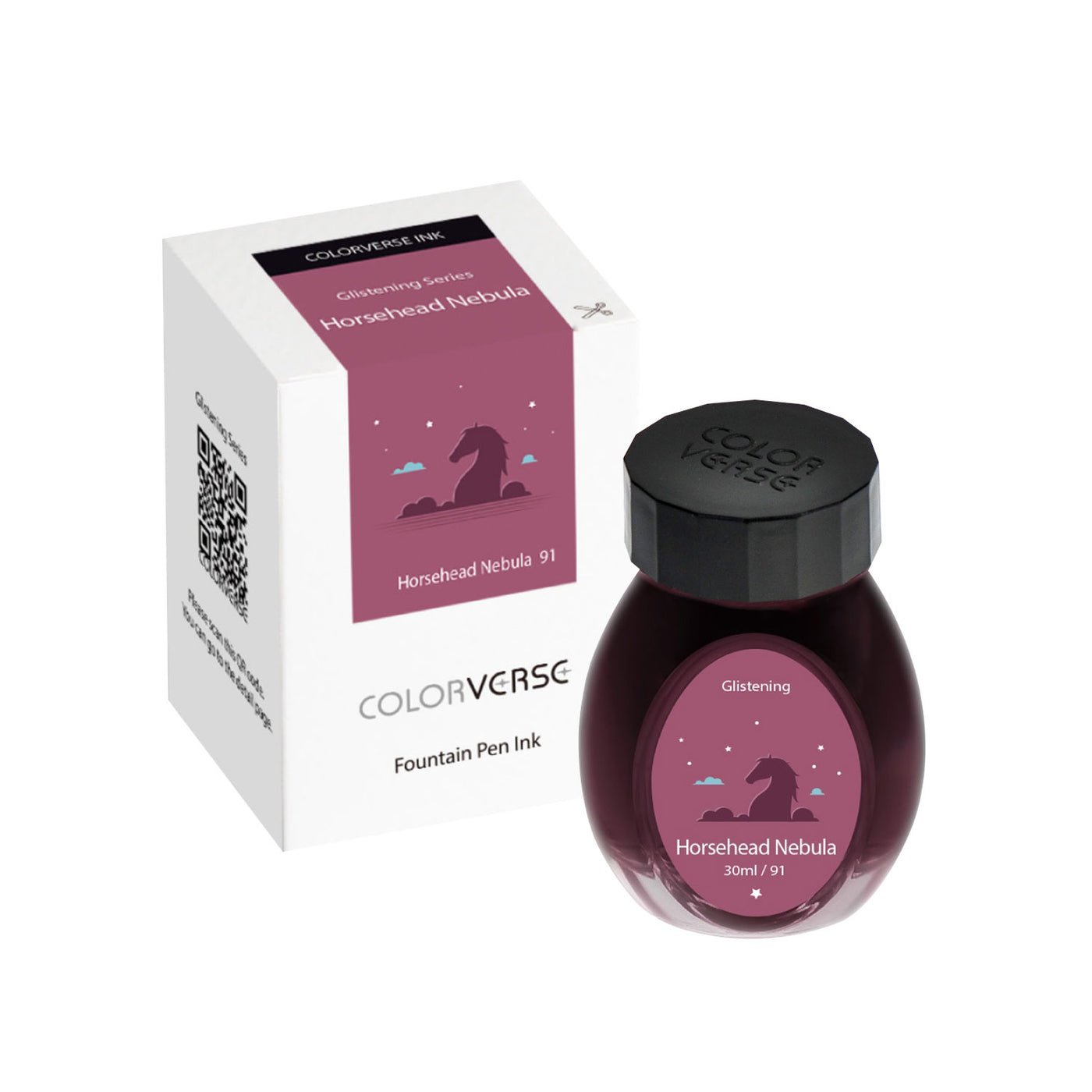 Colorverse Glistening Series Horsehead Nebula Ink Bottle, Pink - 30ml
