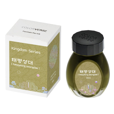 Colorverse Project Kingdom Series Ink Bottle Taepyeong Seongdae (Green) 30ml 2