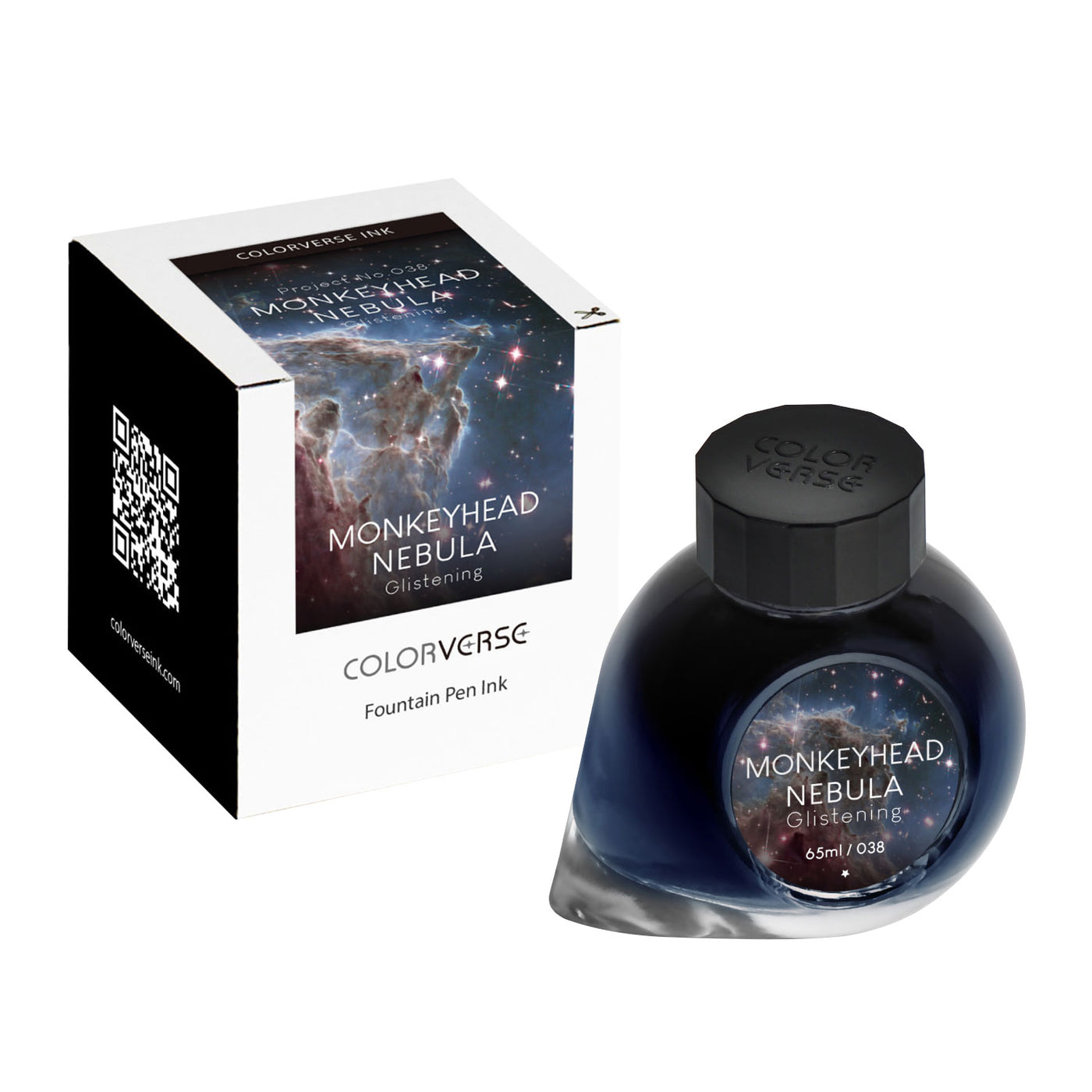 Colorverse Monkeyhead Nebula Ink Bottle Glistening Blue - 65ml 2