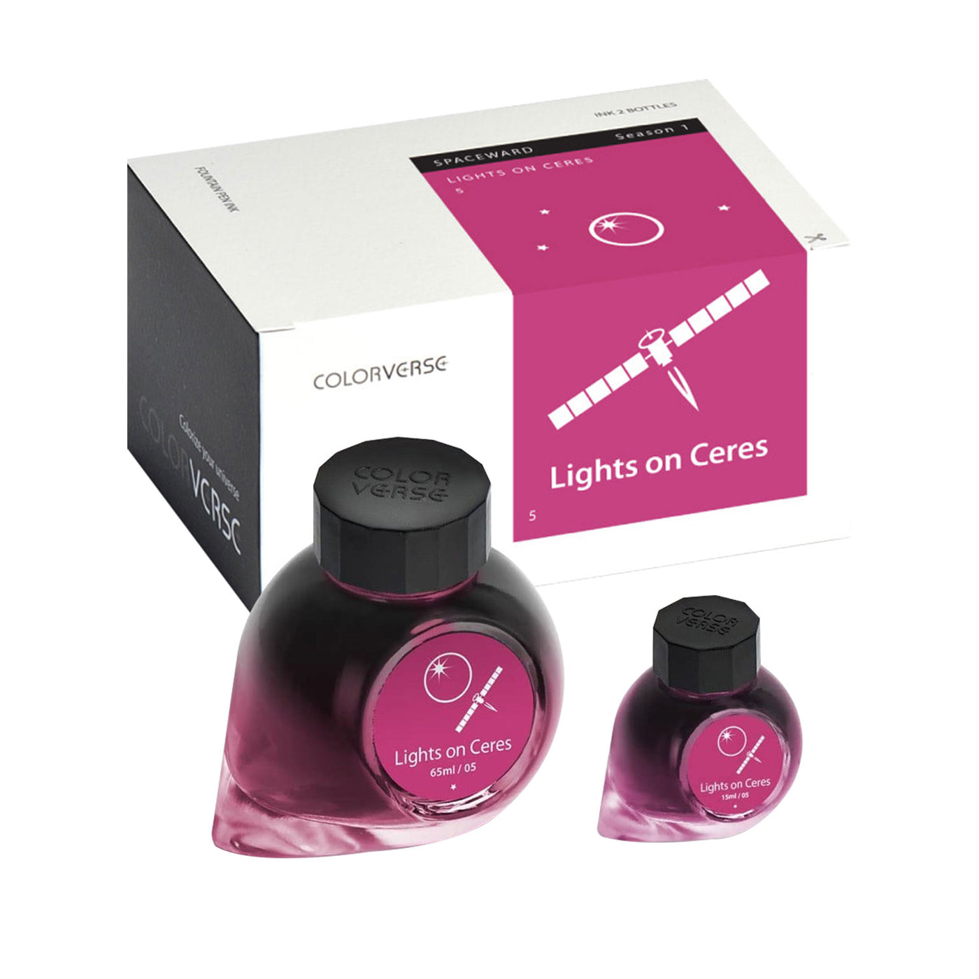 Colorverse Spaceward Lights on Ceres Ink Bottle Purple - 65ml + 15ml 3
