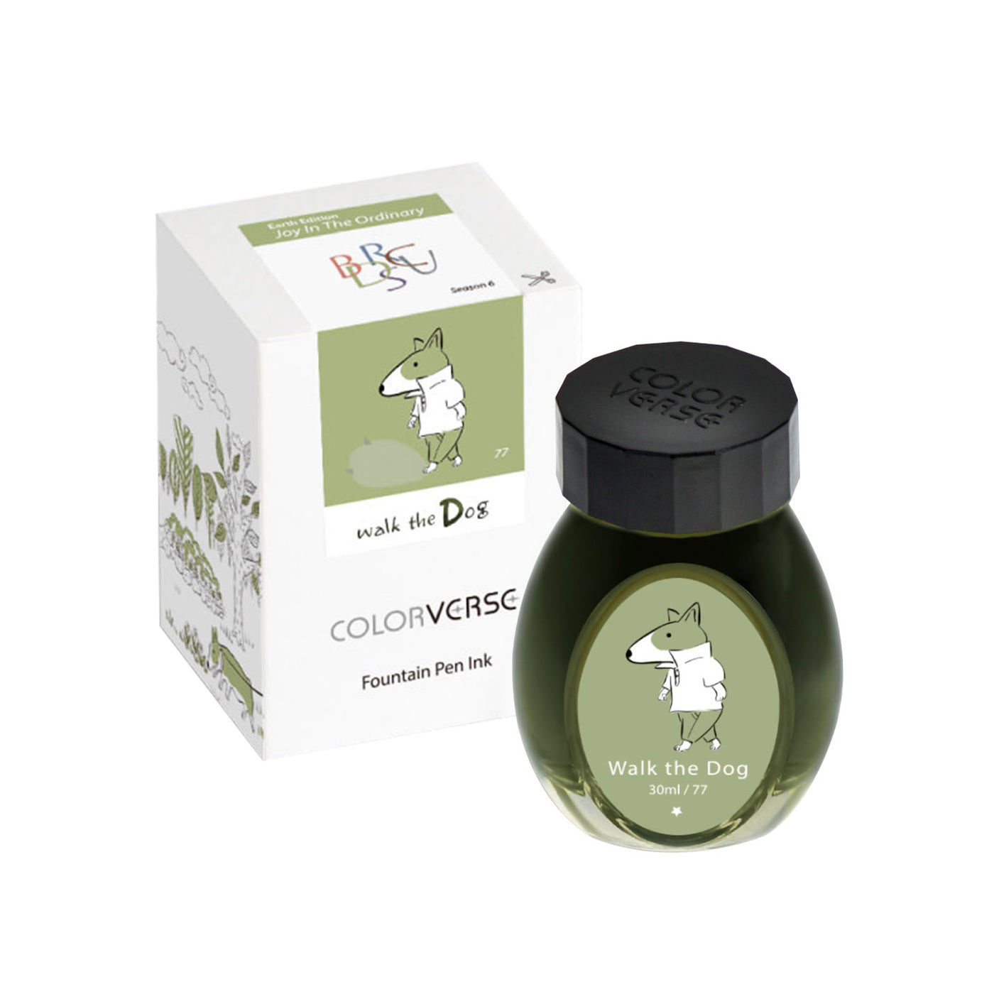 Colorverse Joy In The Ordinary Ink Bottle Walk The Dog (Green) - 30ml 3