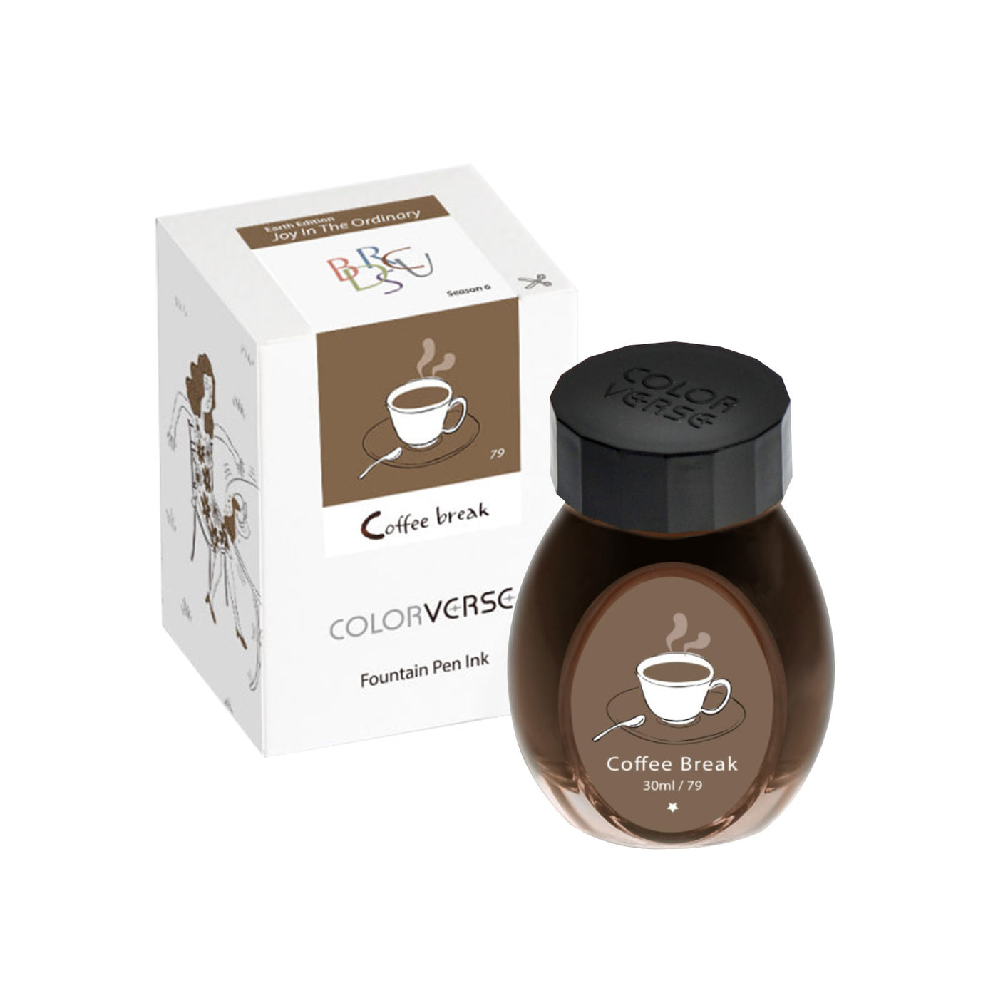 Colorverse Joy In The Ordinary Ink Bottle Coffee Break (Brown) - 30ml 3