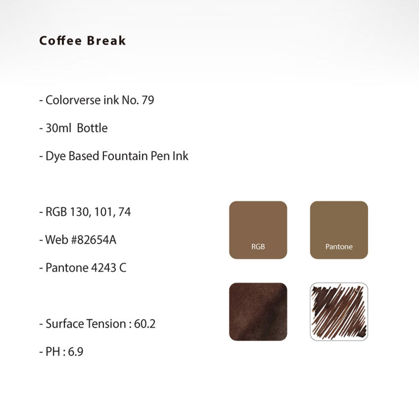 Colorverse Joy In The Ordinary Ink Bottle Coffee Break (Brown) - 30ml 4