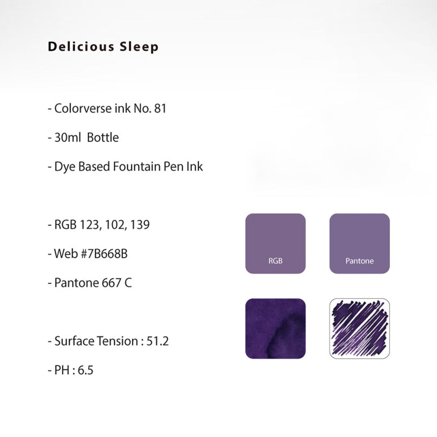 Colorverse Joy In The Ordinary Ink Bottle Delicious Sleep (Purple) - 30ml 4