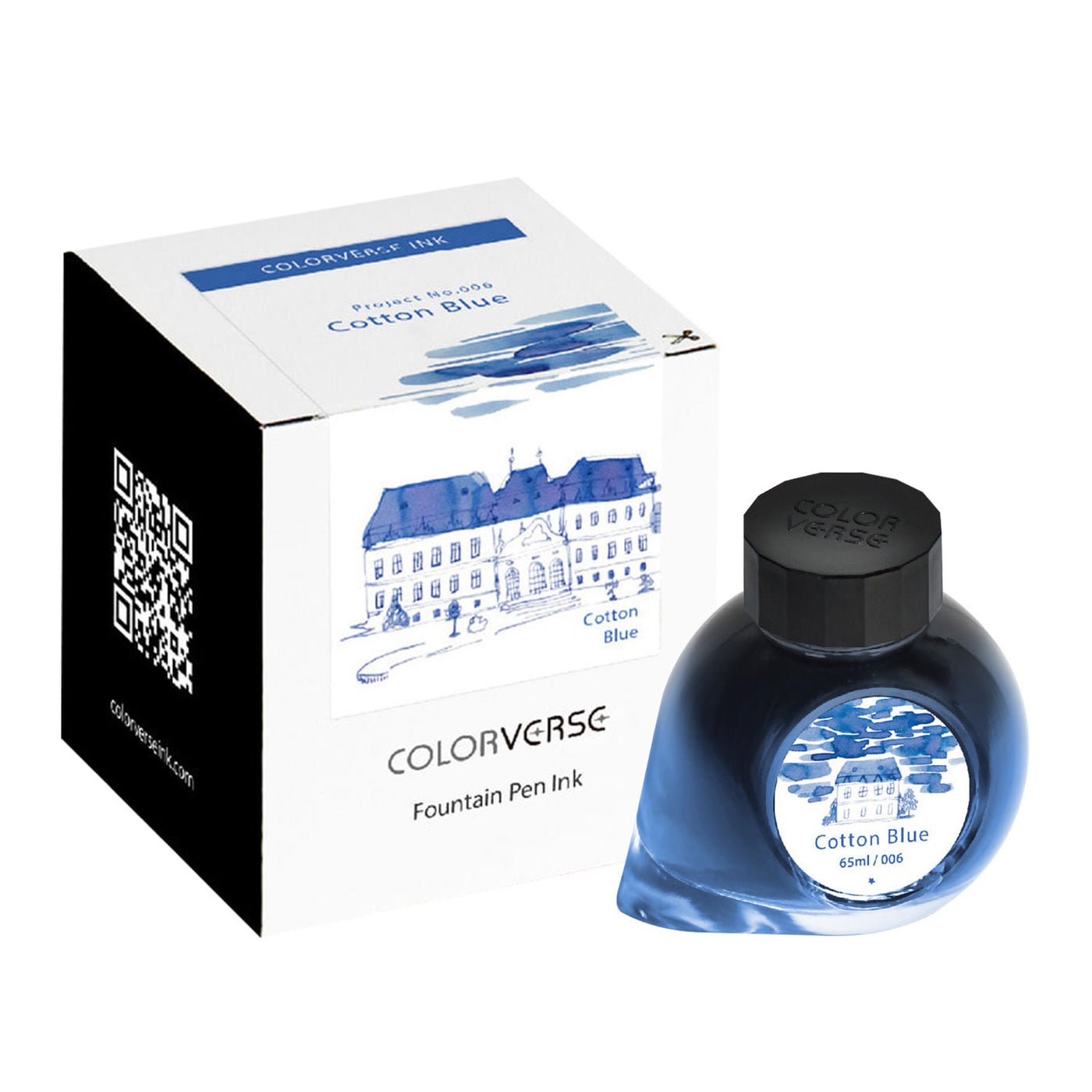 Colorverse Project Series Cotton Blue Ink Bottle - 65ml