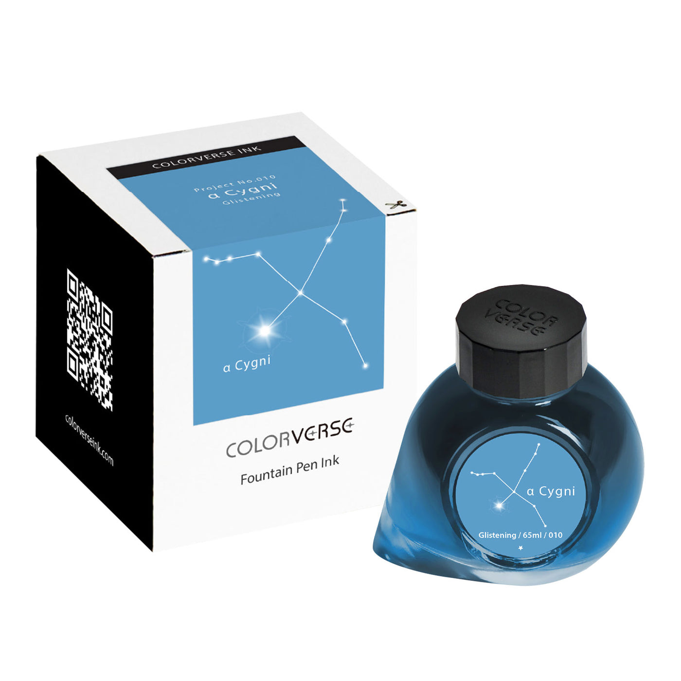 Colorverse Project α Glistening Cygni Ink Bottle Blue - 65ml 2