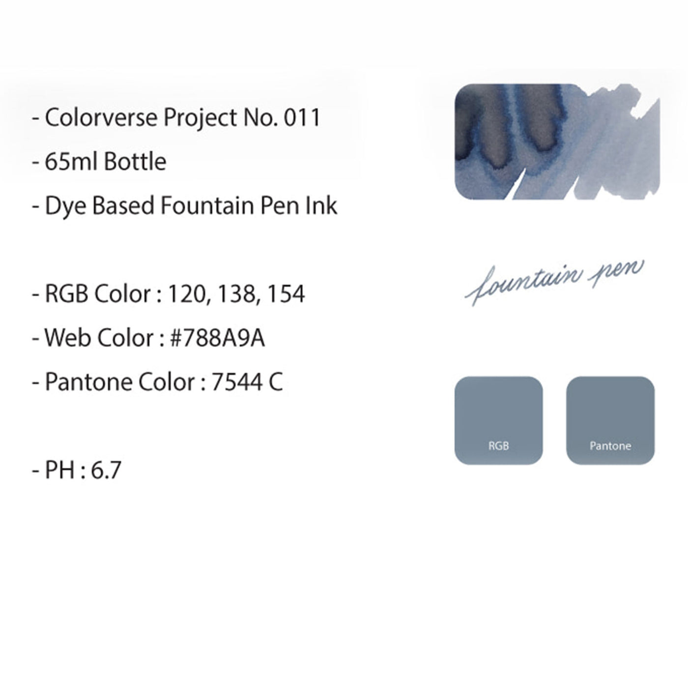 Colorverse Project α And Ink Bottle Gray - 65ml 3