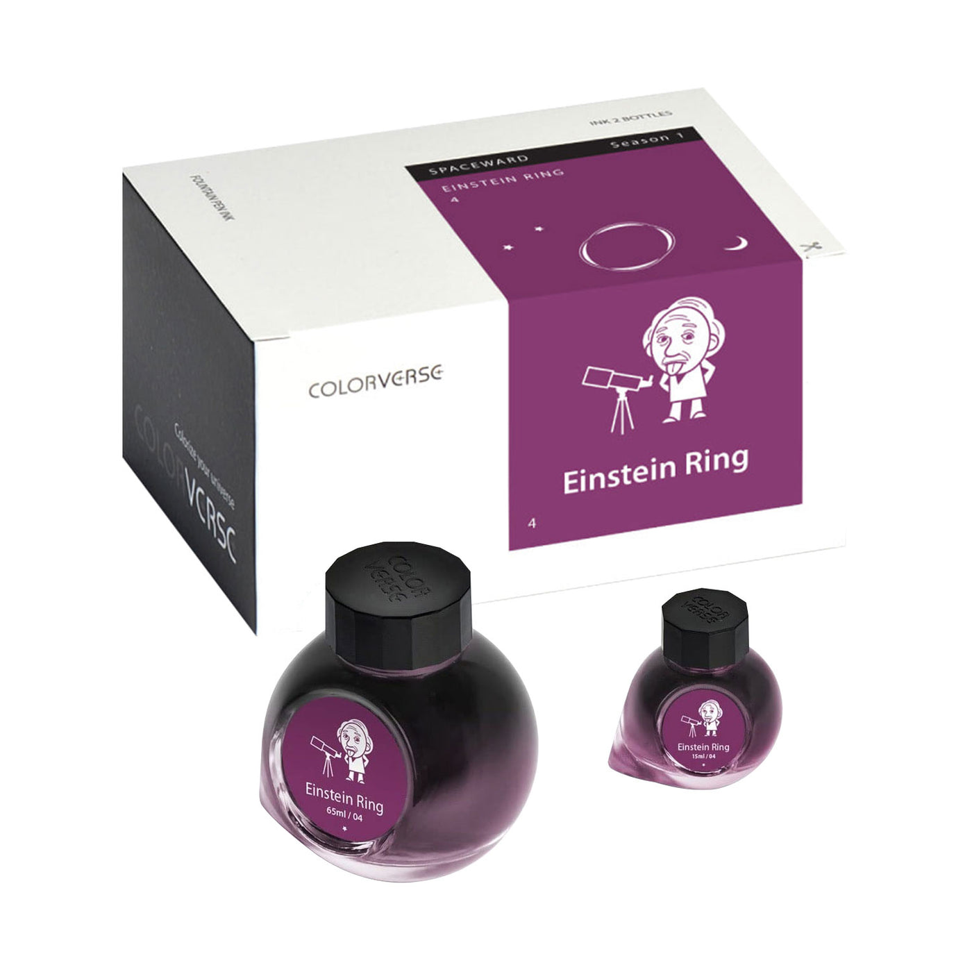 Colorverse Spaceward Einstein Ring Ink Bottle Purple - 65ml + 15ml 3