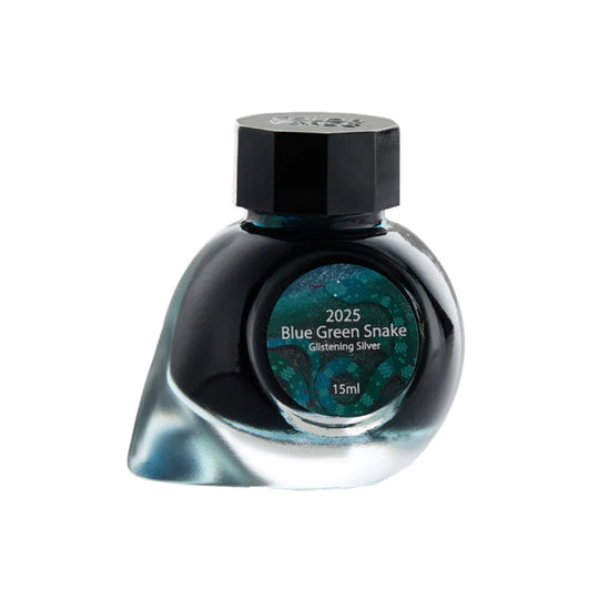 Colorverse 2025 Blue Green Snake Glistening Silver Ink Bottle - 15ml (Special Edition)
