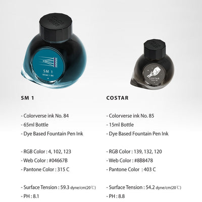 Colorverse Eye on the Universe SM1 & Costar Ink Bottle - 65ml + 15ml 2