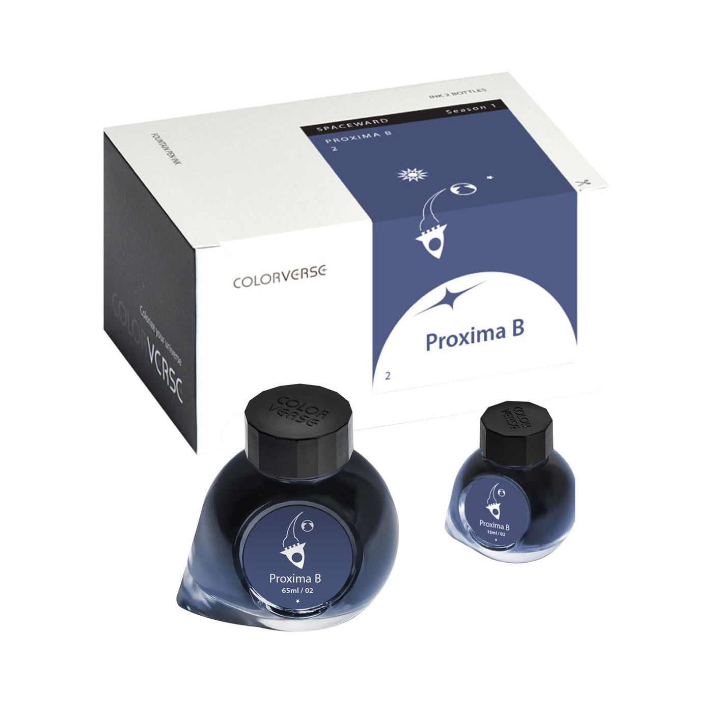 Colorverse Spaceward Proxima Ink Bottle Dark Blue - 65ml + 15ml 3